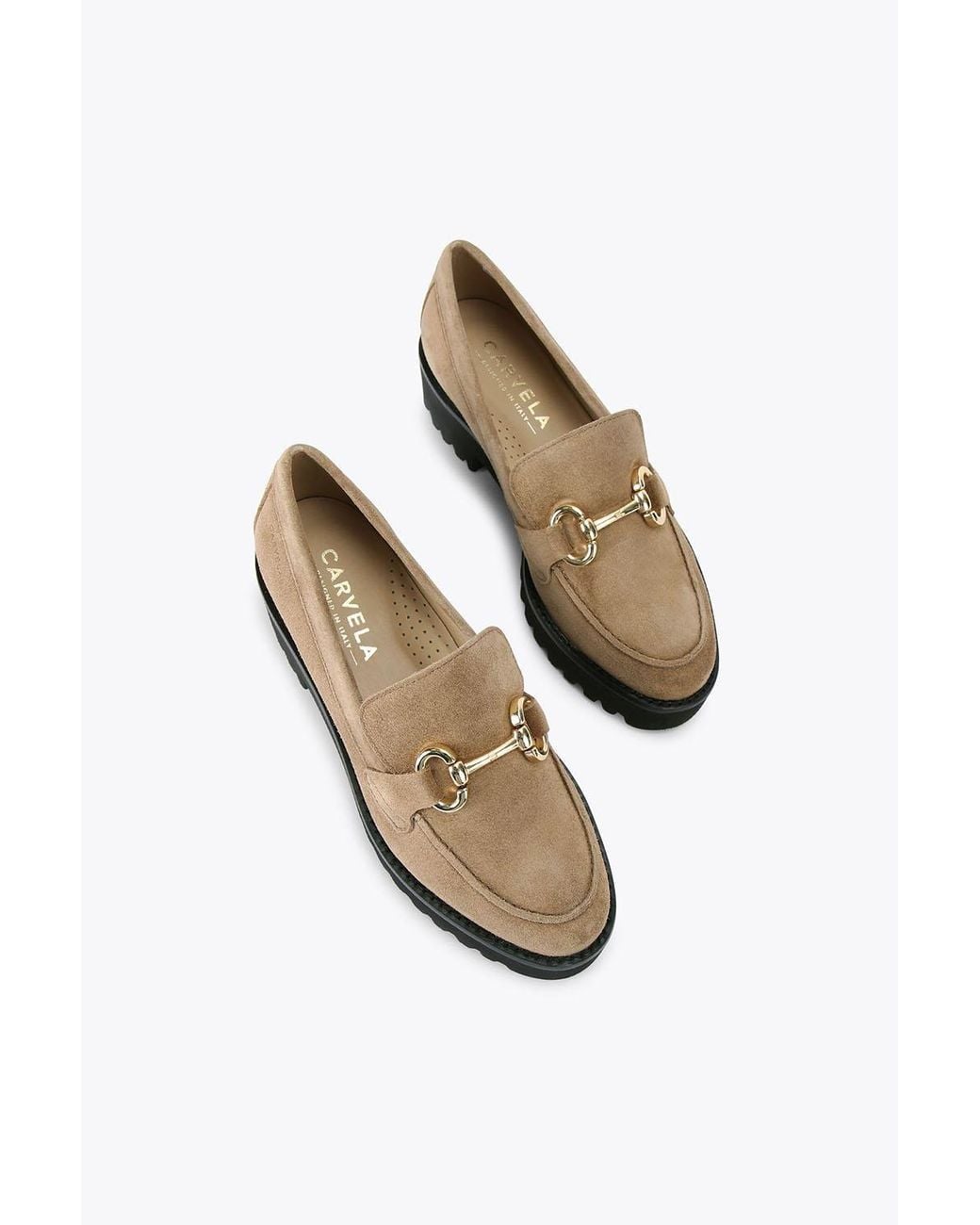 Carvela Kurt Geiger Natural 'Chester' Suede Flats