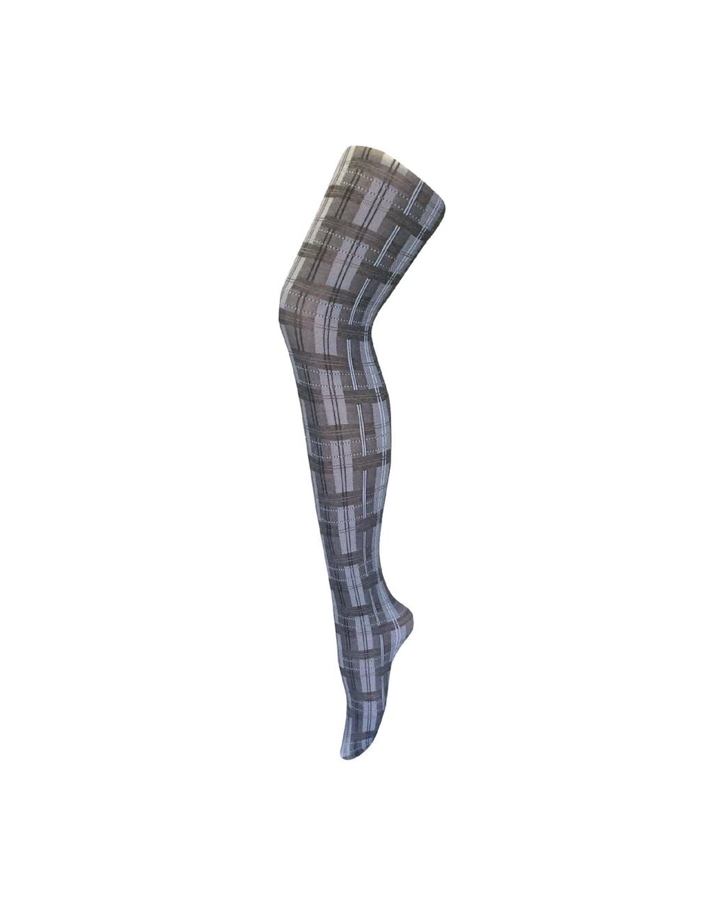 Sock Snob Gray 1 Pack Coloured 80 Denier Opaque Patterned Soft Tights