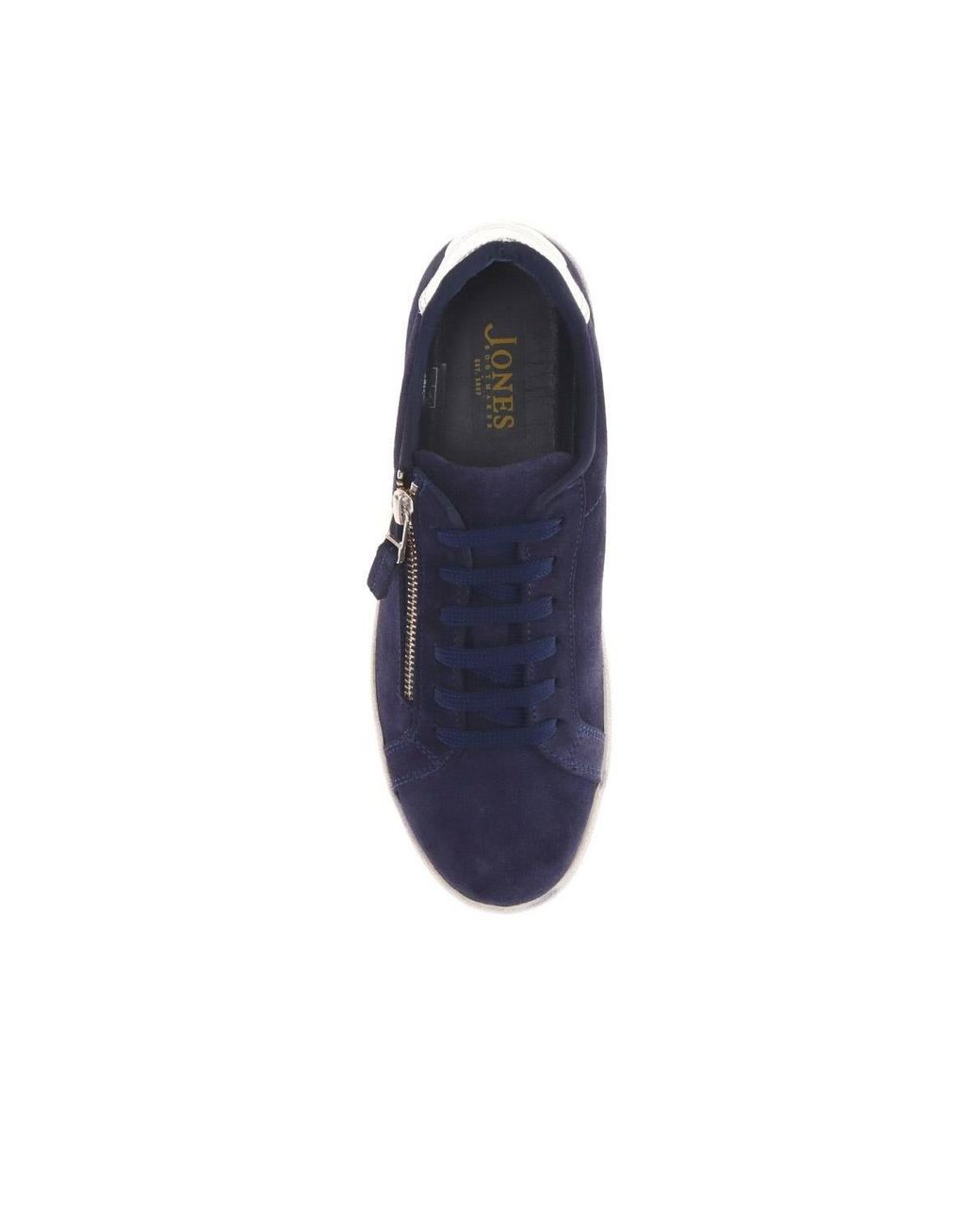 Jones Bootmaker Blue Bambi Leather Trainers