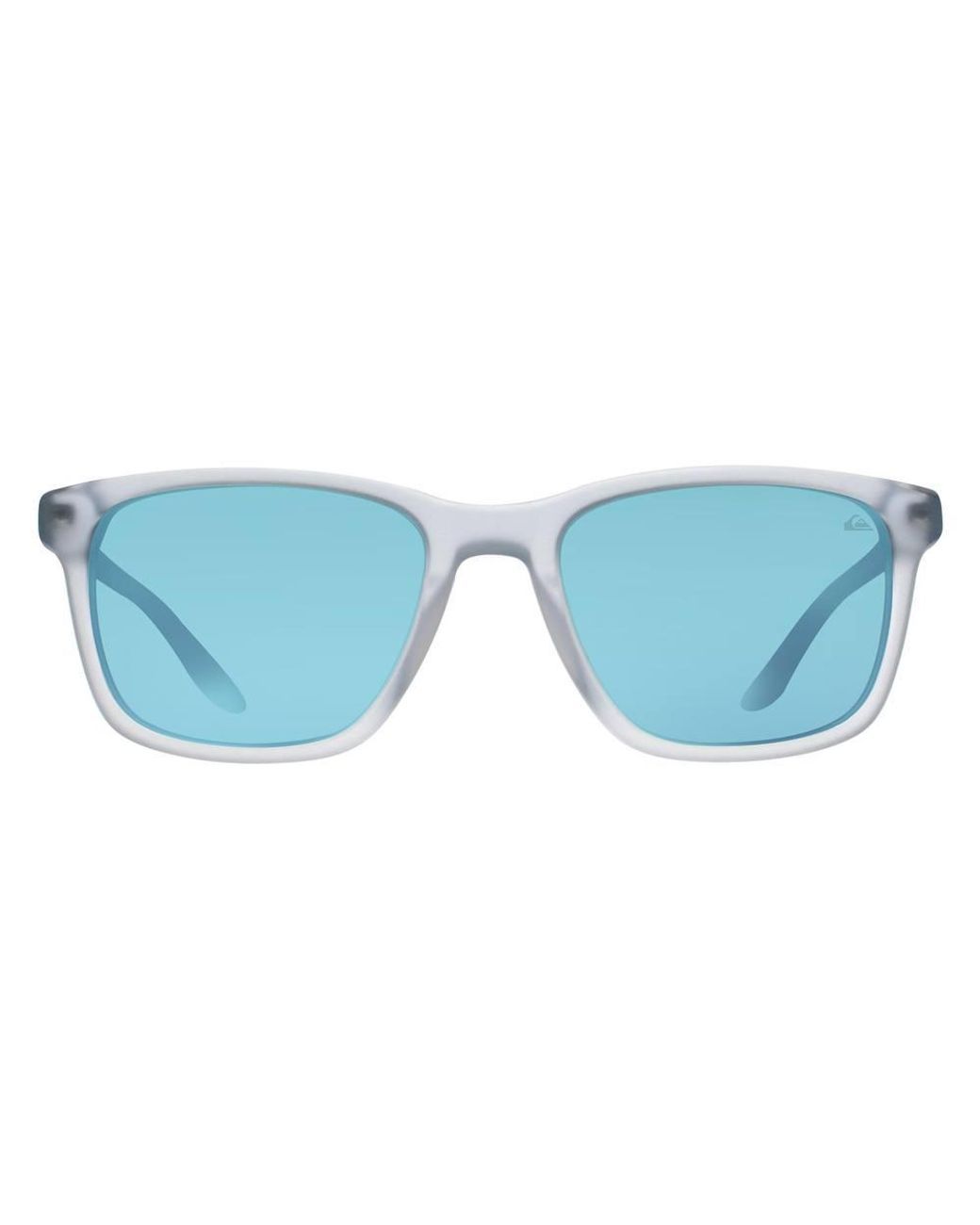 Quiksilver Blue Rectangle Matte Ice Crystal Mirrored Qs4001 for men