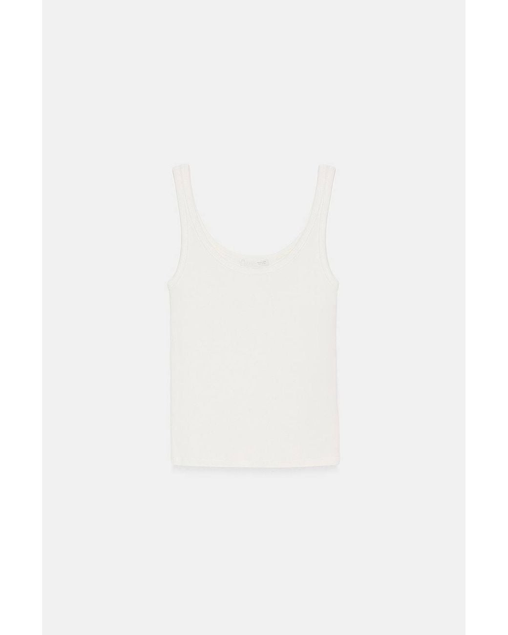 Dilvin Brown Ribbed Fitted Camisole Top