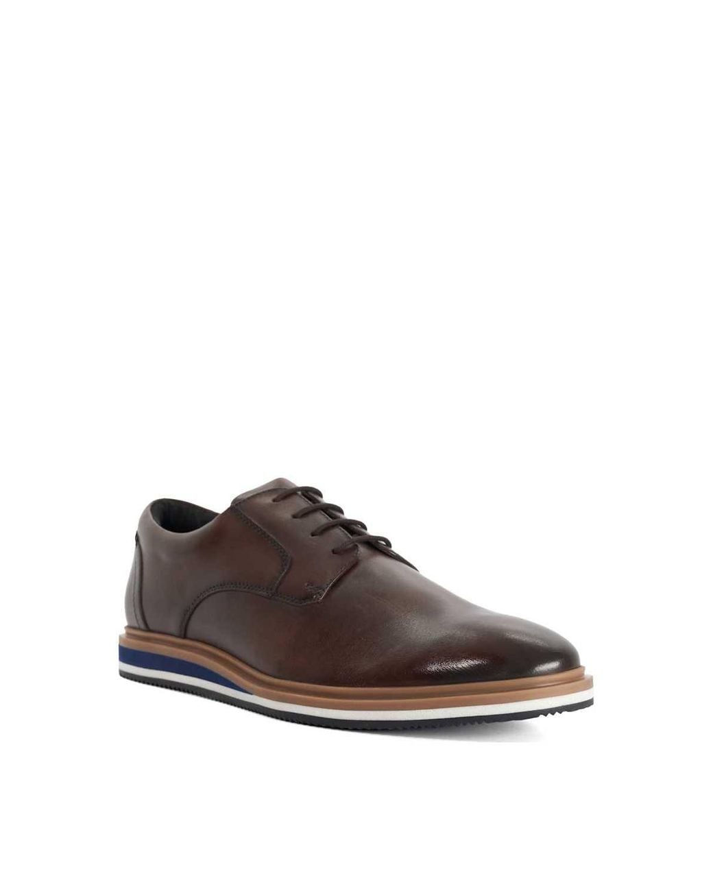 Dune Brown 'Bracktonnn' Leather Casual Shoes for men
