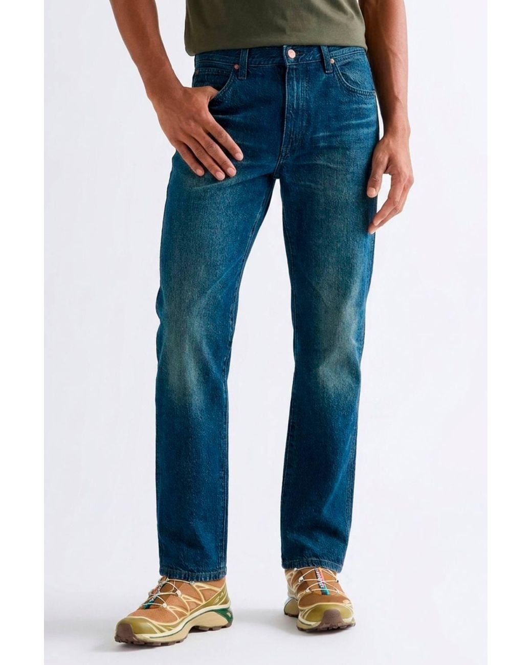 Wrangler Blue 13Mwz Original Cowboy Cut Denim Jeans Workwear Fade for men