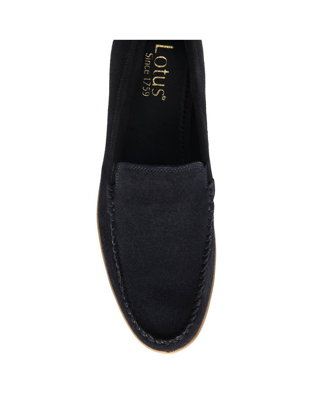 Lotus Blue 'Drakon' Suede Loafers for men