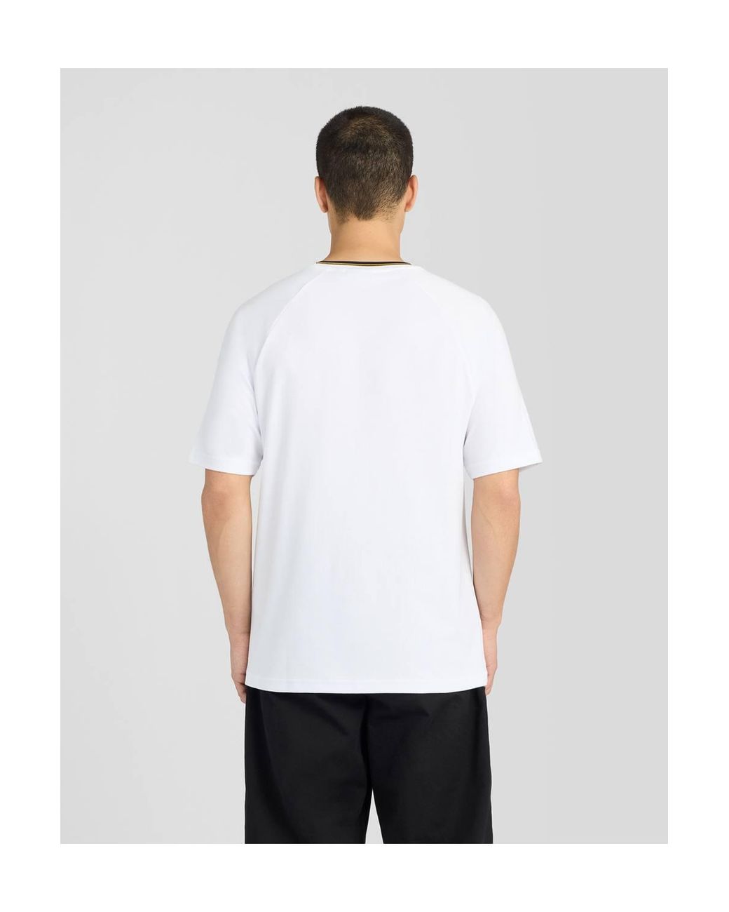 Lyle & Scott White Tipped Track T-Shirt for men