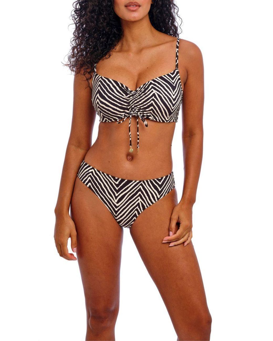 Freya Black Fiji Falls Bralette Bikini Top