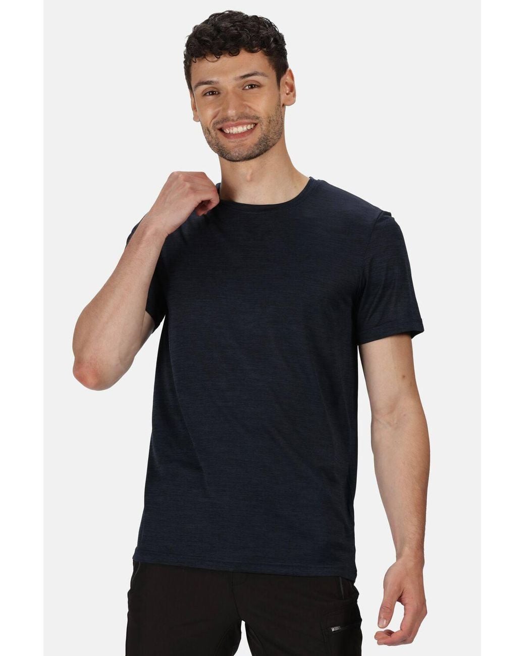 Regatta Blue Fingal Edition Short Sleeved Marl T-Shirt for men