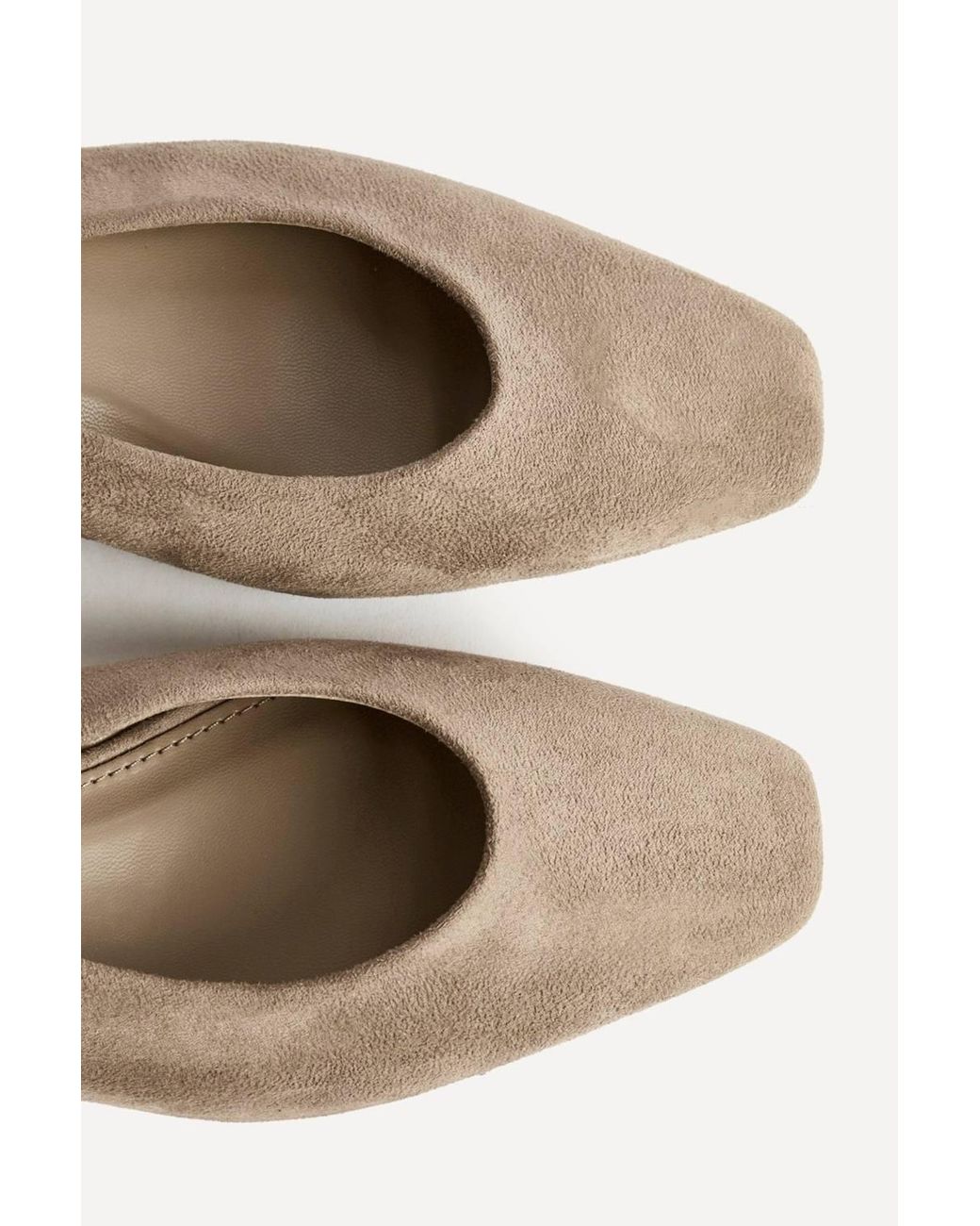 Linzi Natural Aire Faux Suede Slingback Court Heels