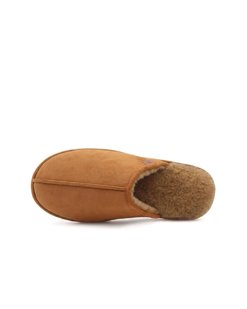 Pavers Brown Wide Fit Luxury Mule Slippers for men