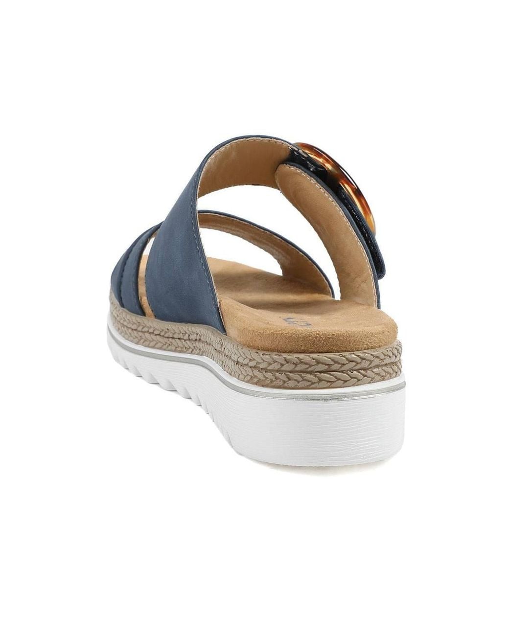 Pavers Blue Adjustable-Fitting Mules