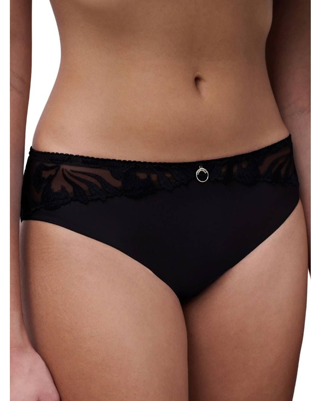 Chantelle Black Majestic Covering Brief