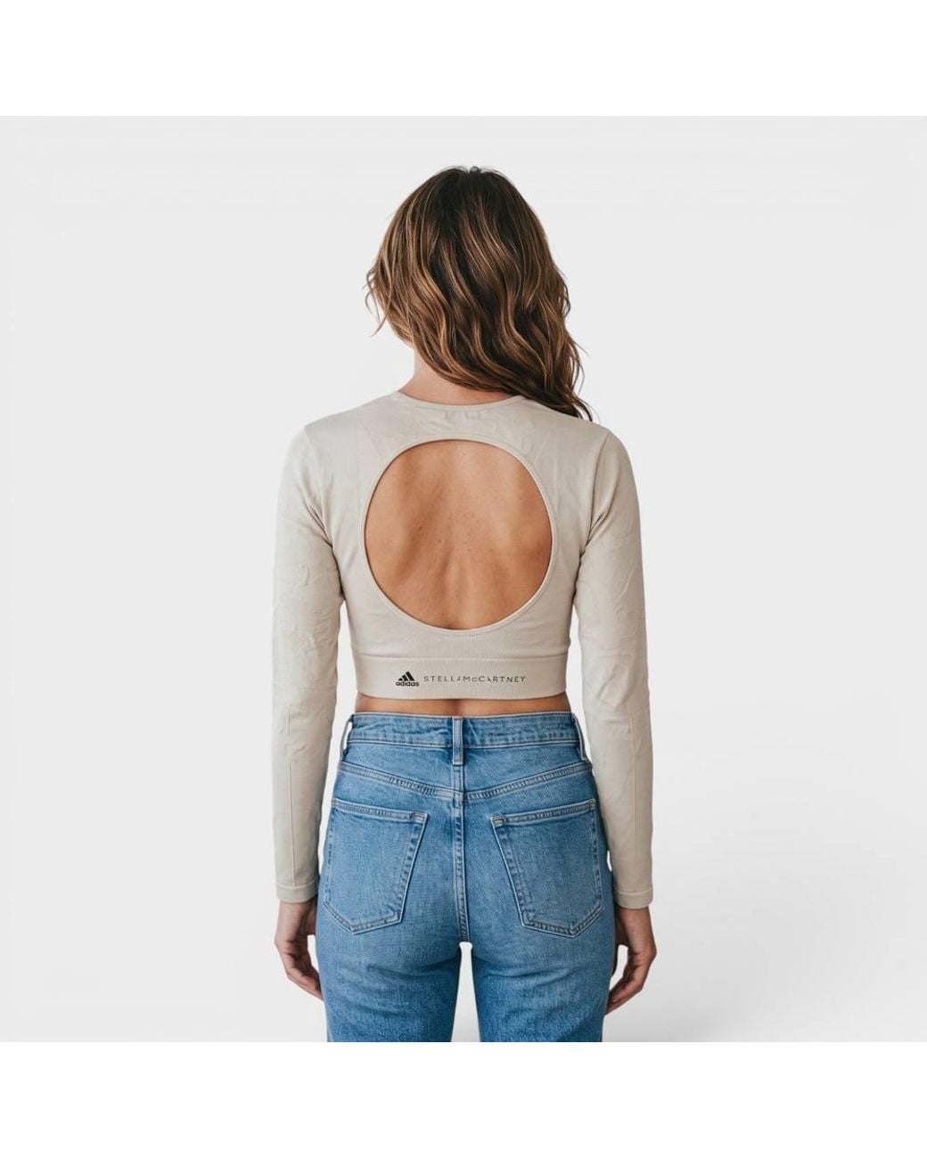 Stella McCartney Blue Adidas Truestrength Seamless Long Sleeve Yoga Top