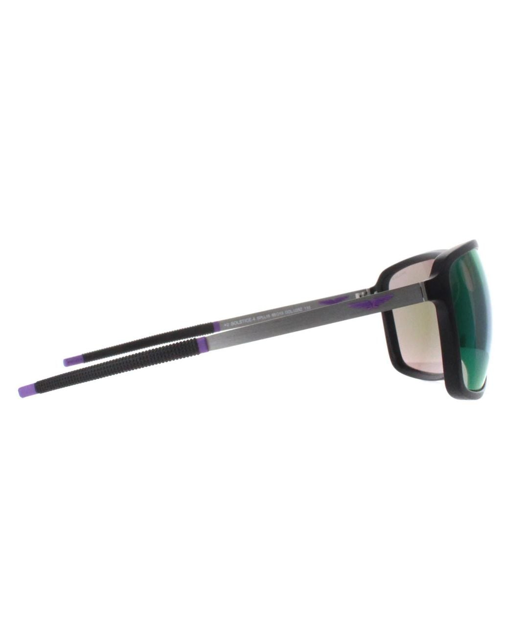 Police Black Square Matte Mirror Spll15 Solstice 4 for men
