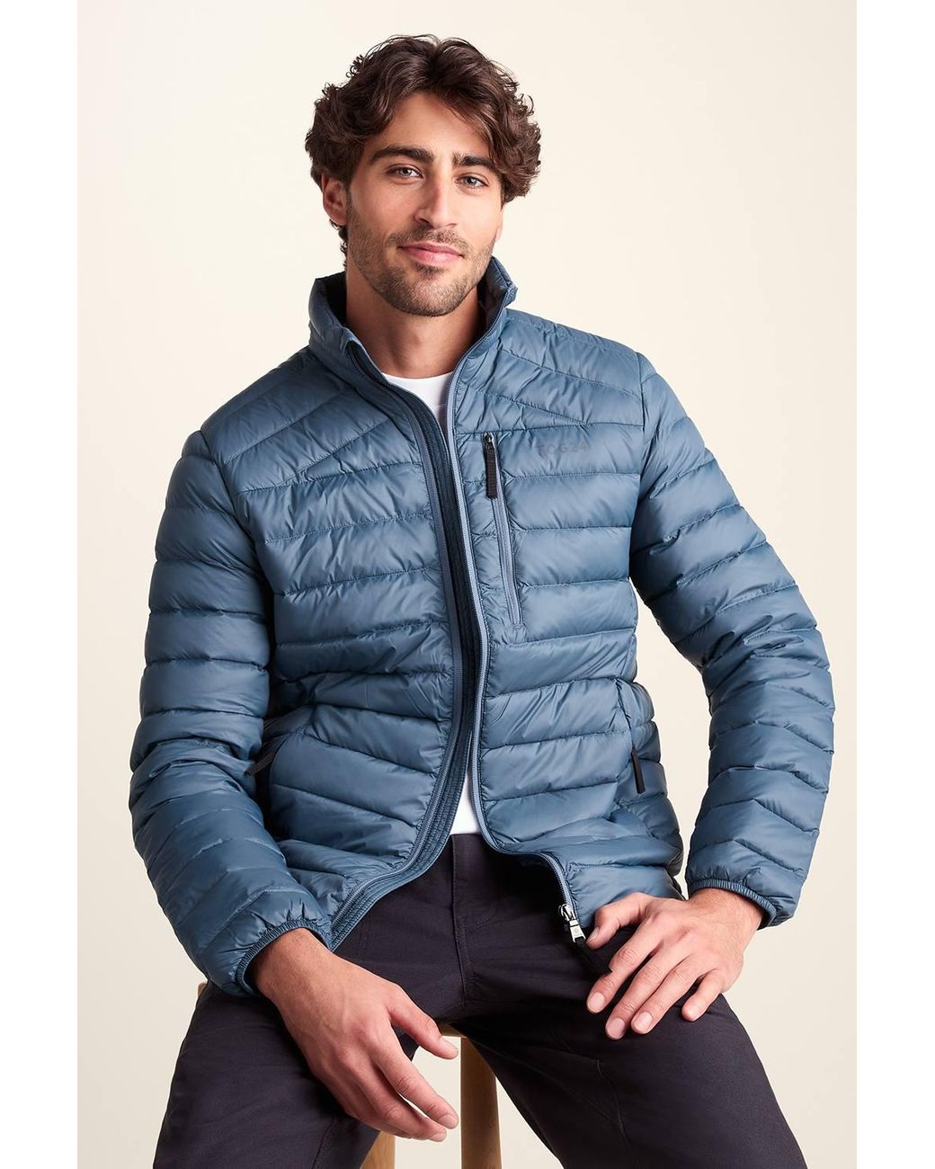 TOG24 Blue 'North' Rds Certified Down Jacket for men