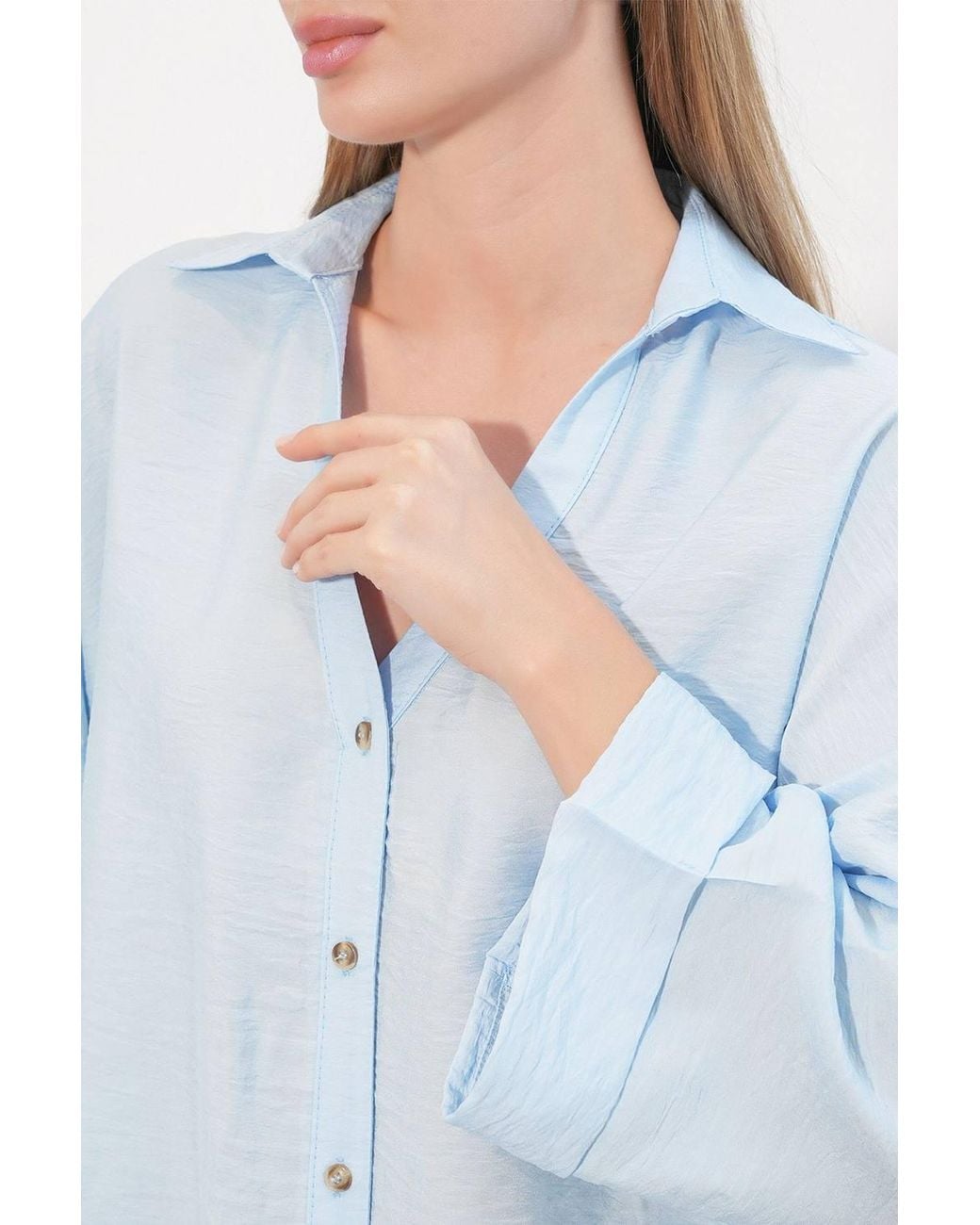 Bigdart White Viscose-Nylon Shirt