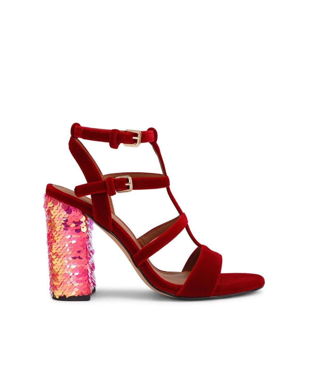 Kurt Geiger Red 'Kgl Gladiator Sandal' Heels