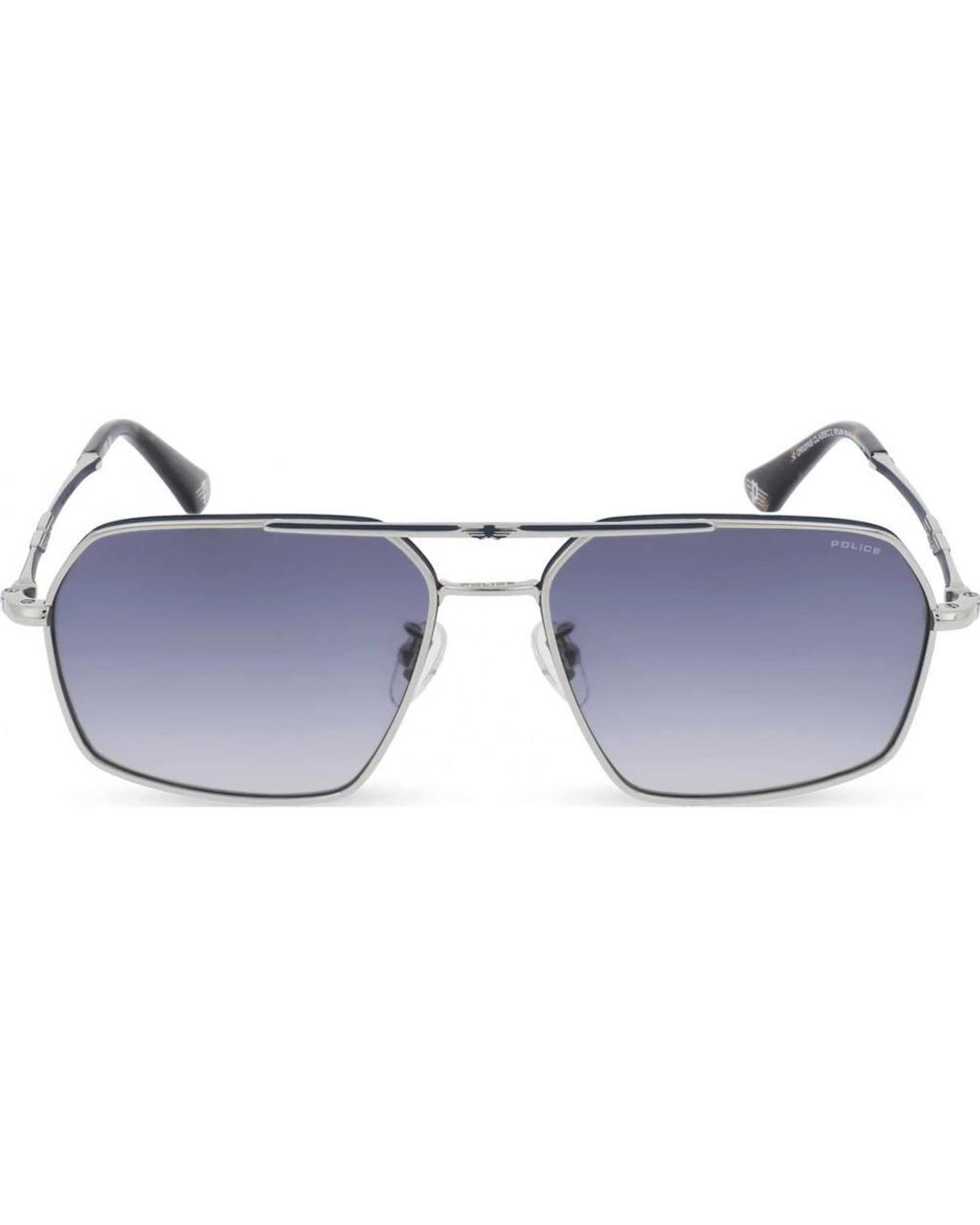 Police Blue Spll86M-580F94 Square/Rectangle Sunglasses for men