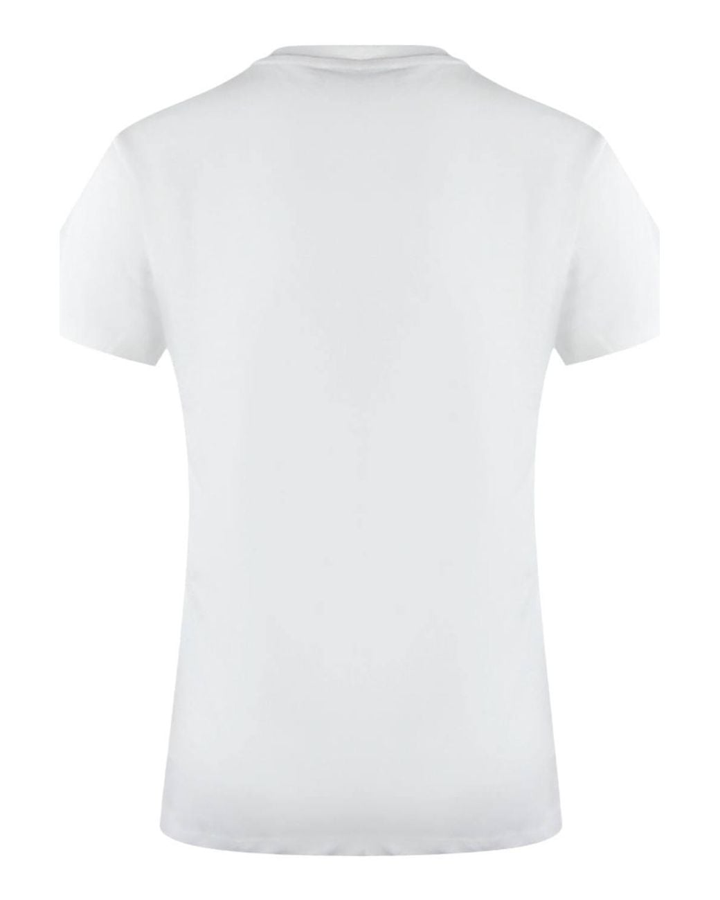 Love Moschino White Short Sleeve Round T-Shirt