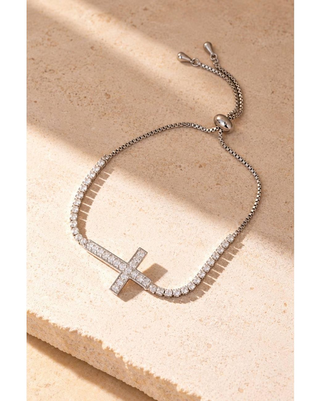 Lovii Natural Luminous Cross Tennis Bracelet