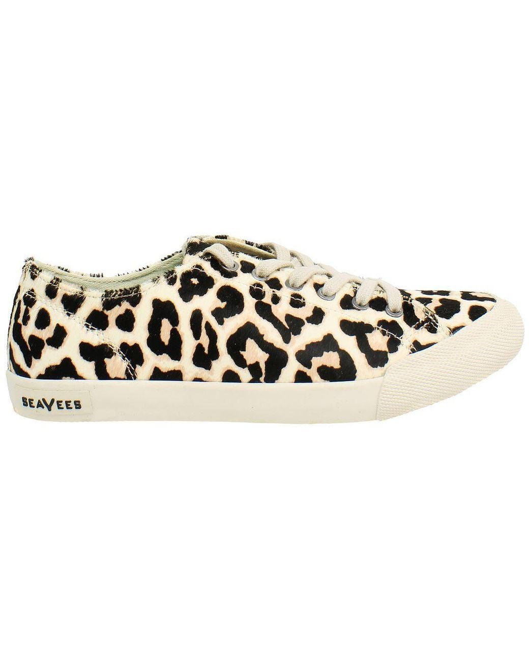Seavees Black Monterey Mulholland Lace-Up Synthetic Plimsolls