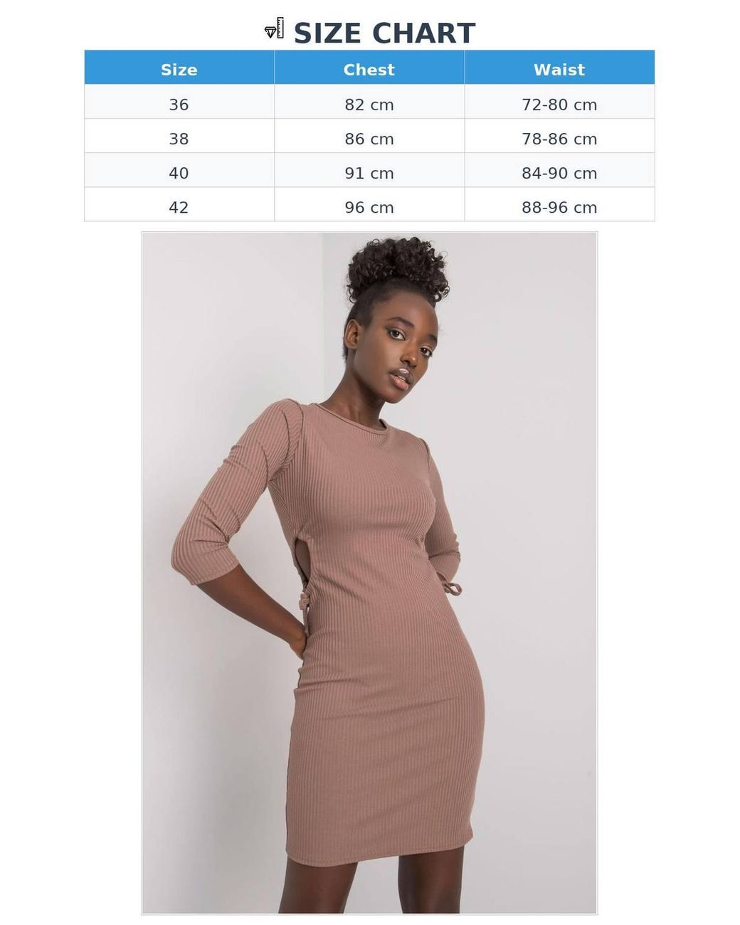Love Lace Natural Ribbed Cotton Pencil Dress With Side Lacing Style 215894