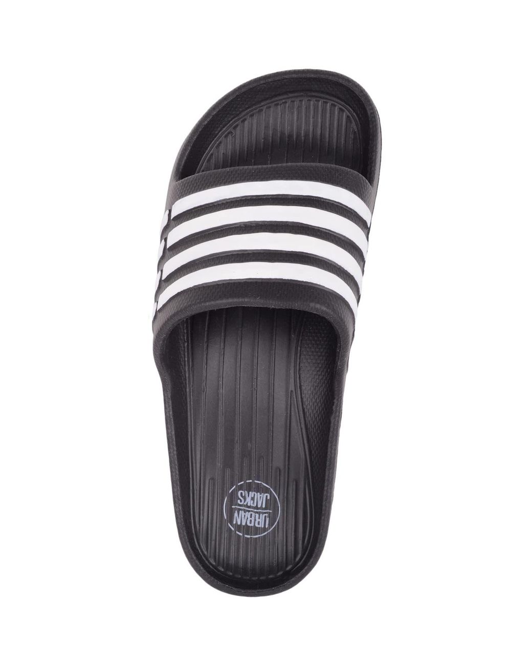 Absolute Footwear Blue Slip On Practical Pool Shower Slider Mule Flip Flop Sandals for men