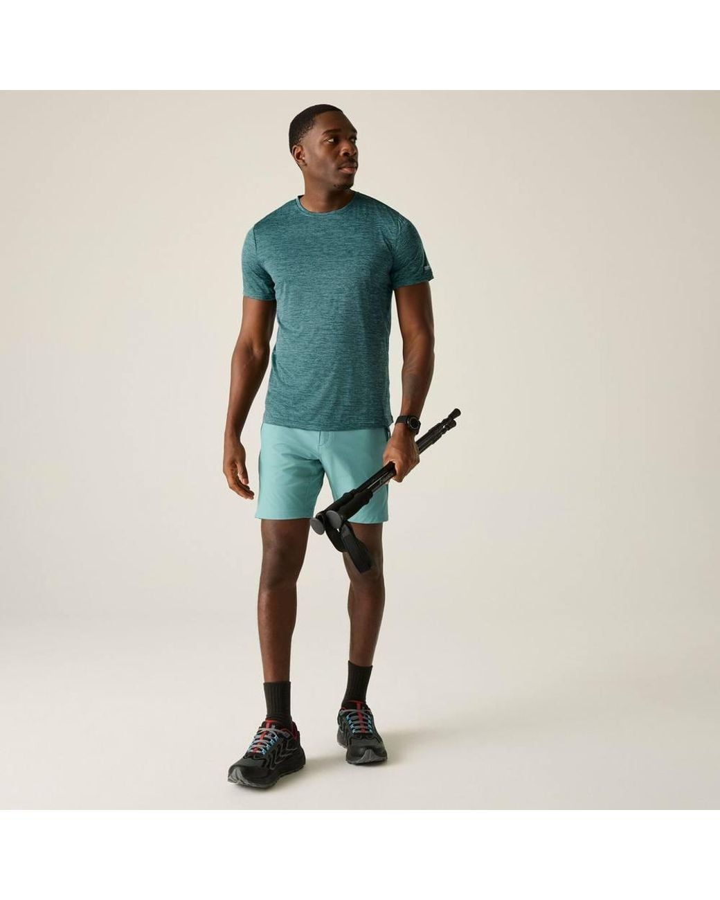 Regatta Green Fingal Edition Short Sleeved Marl T-Shirt for men