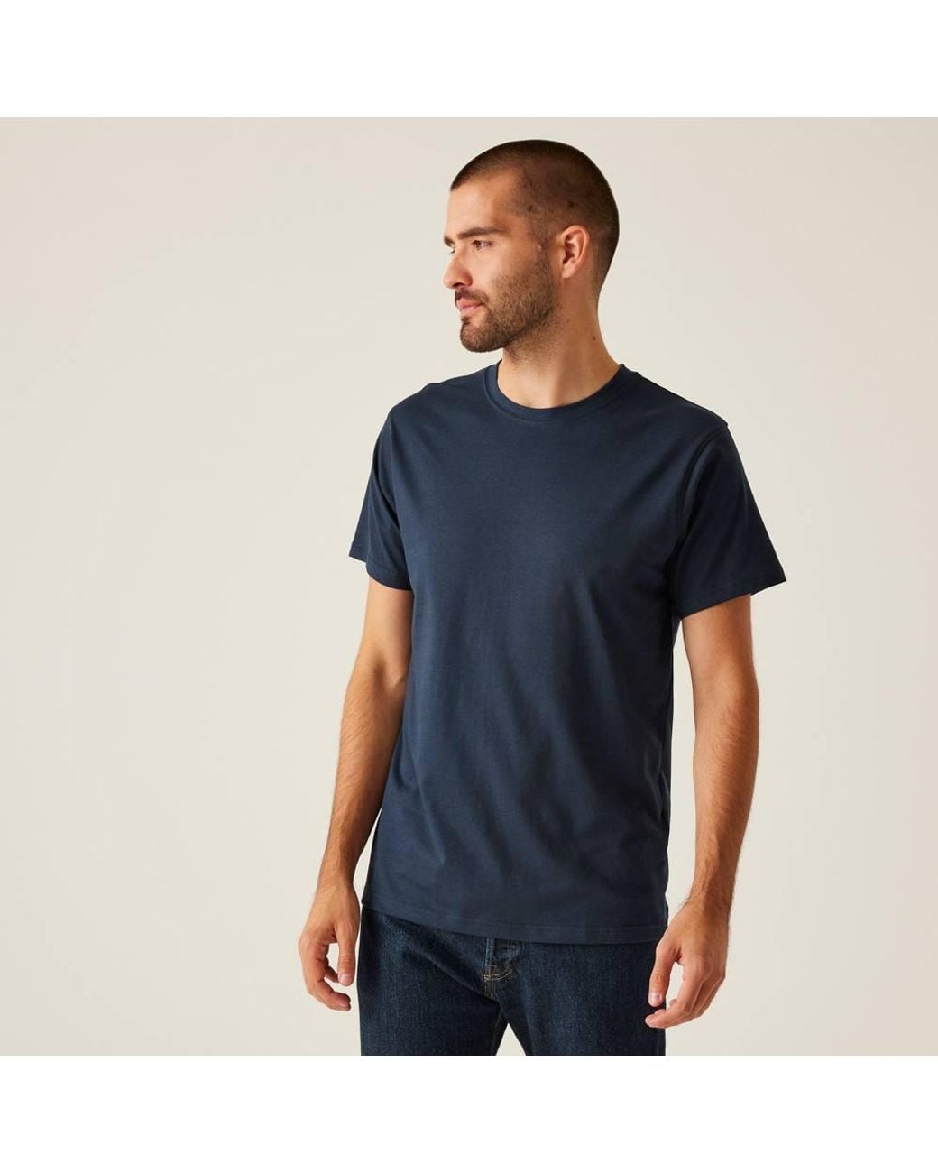 Regatta Blue Soft Touch Cotton T-Shirt for men