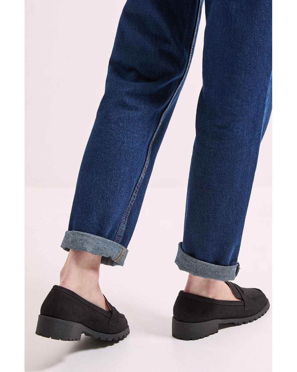 Dorothy Perkins Blue Leoni Chunky Loafers