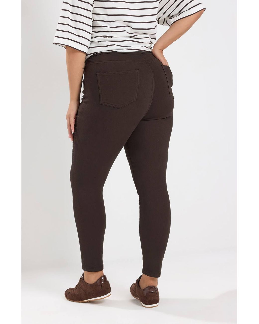 Yours Black Pull On Jenny Jeggings