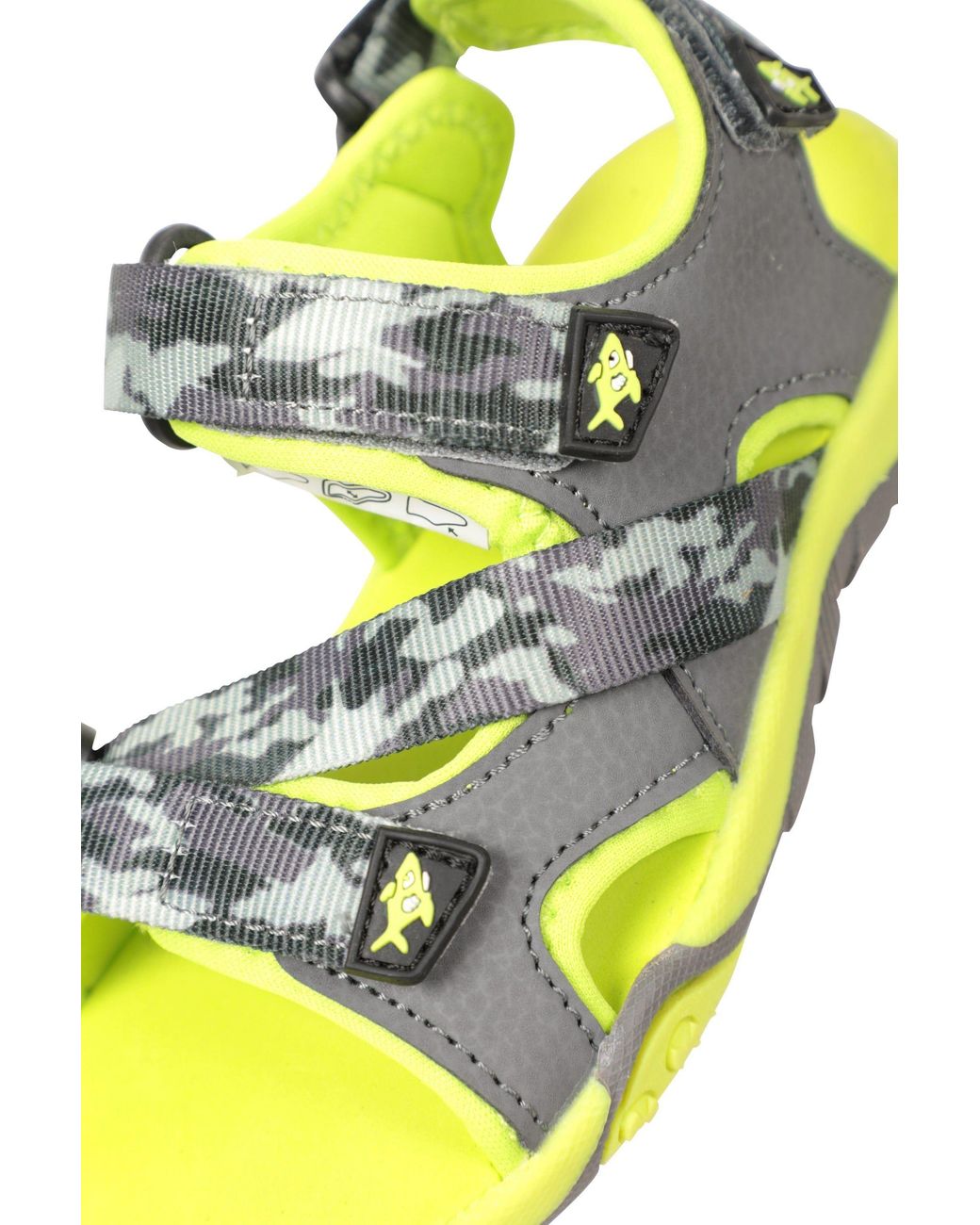 Mountain Warehouse Yellow Removable Heel Strap Comfy Phylon Midsole Neoprene Lined Sandals