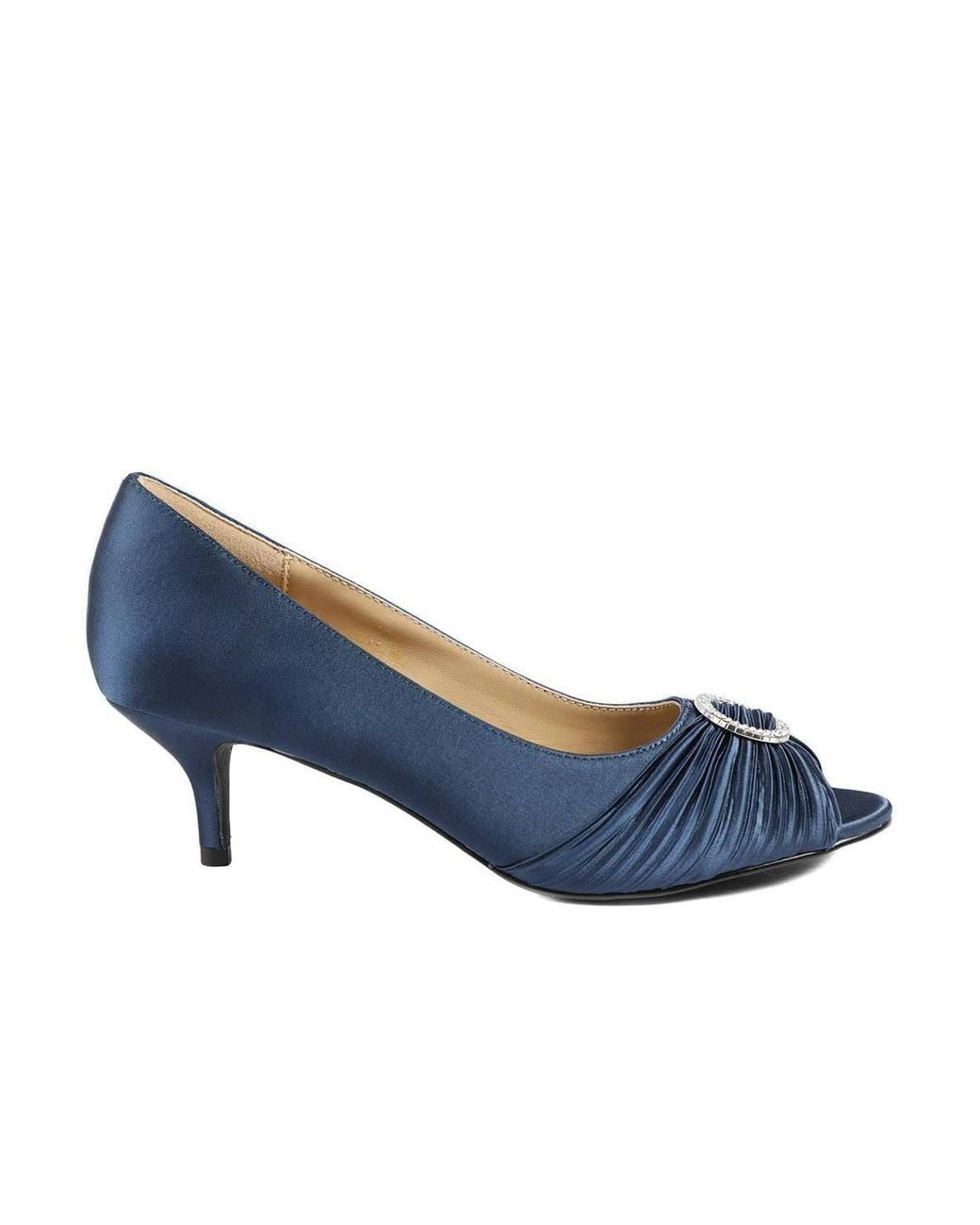 Jones Bootmaker Blue Zephira Elegant Stiletto Heel Court Shoes