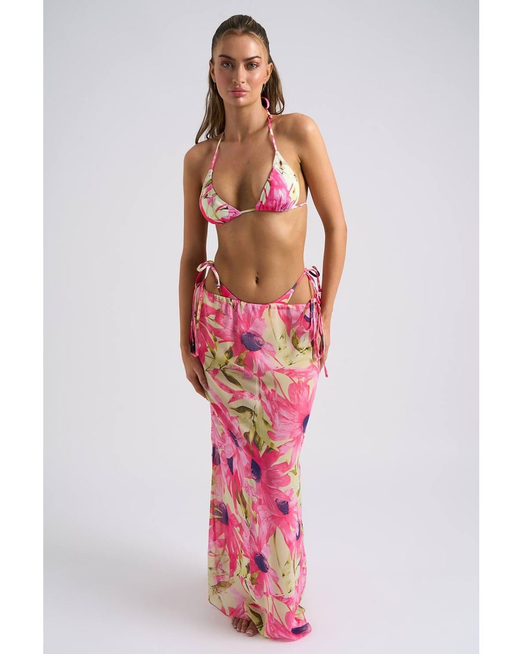 Urban Bliss Red Floral Skirt
