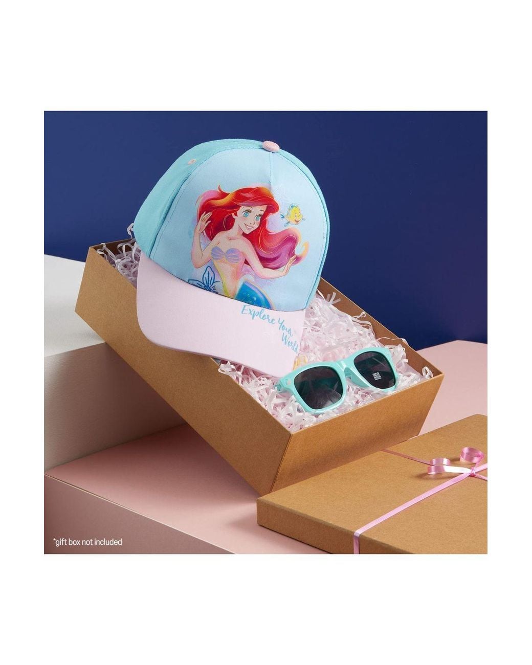 Disney White Little Mermaid Cap & Sunglasses