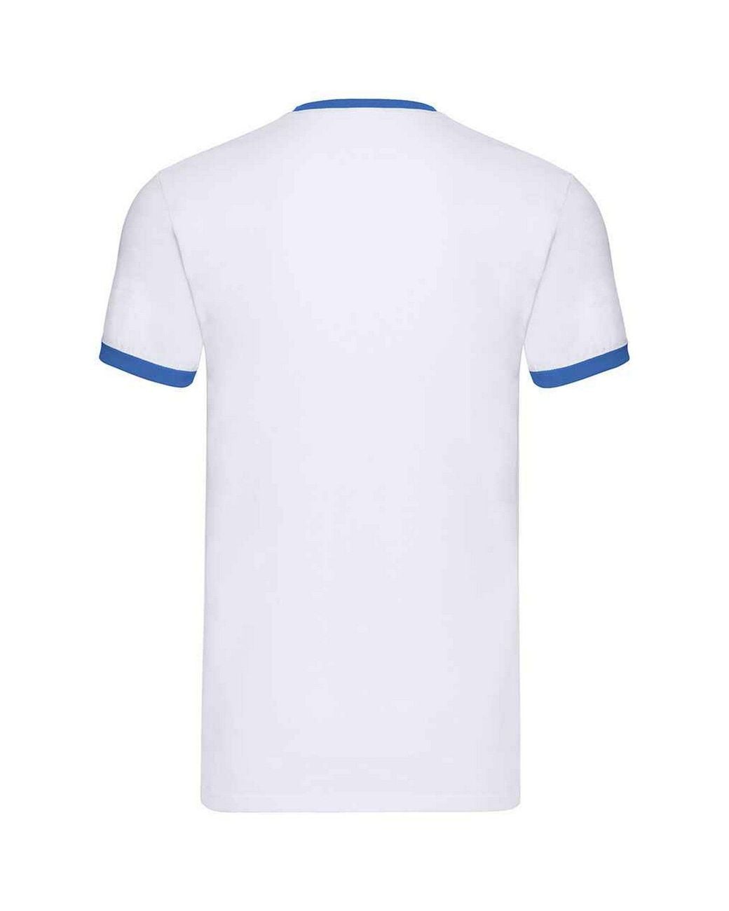 Fruit Of The Loom White Ringer Contrast T-Shirt for men