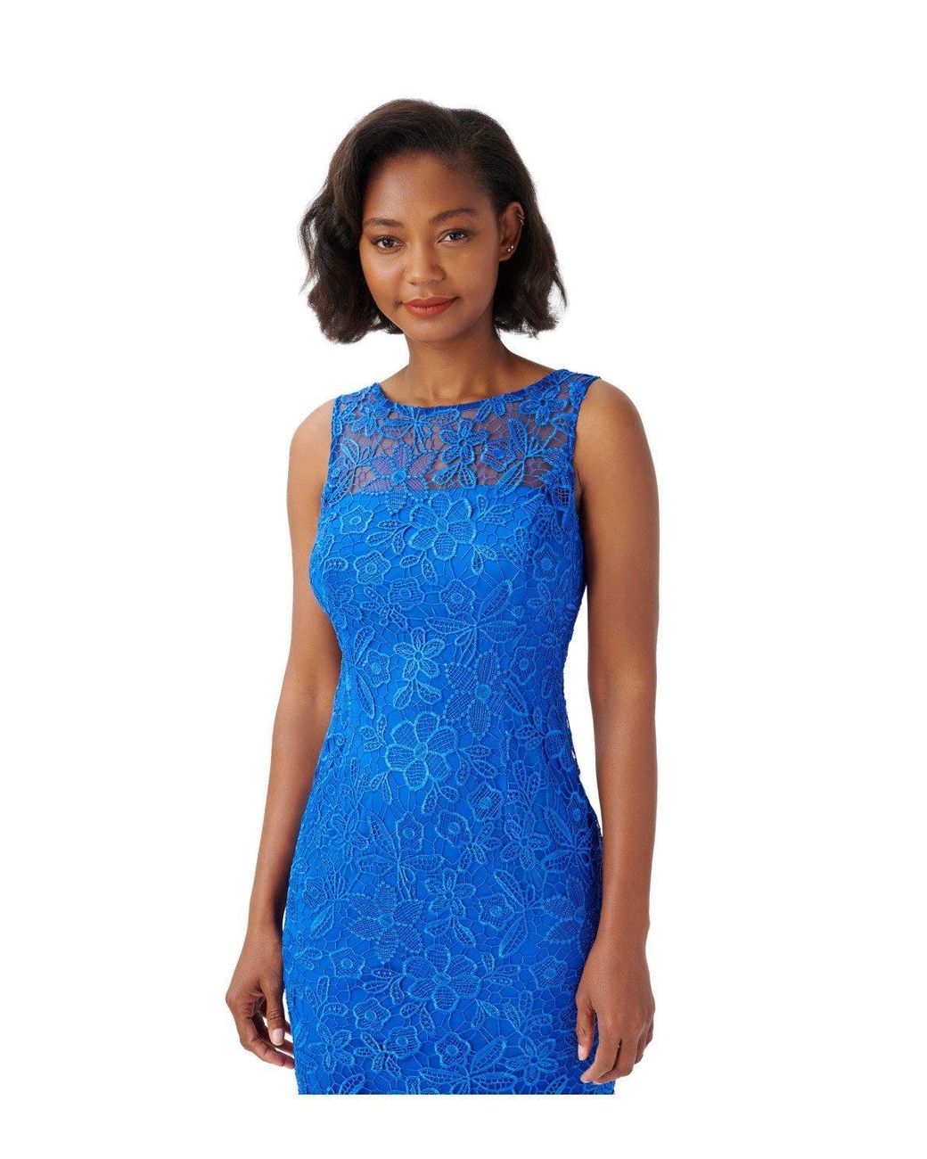 Adrianna papell shop guipure lace dress