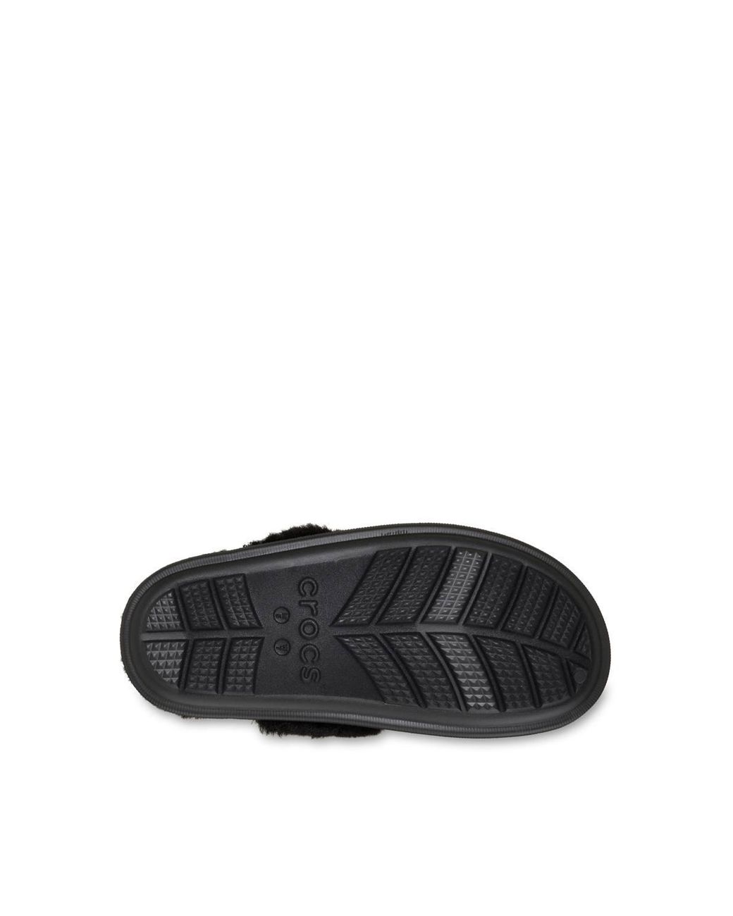 CROCSTM Black Classic Fuzz Scuff Slipper