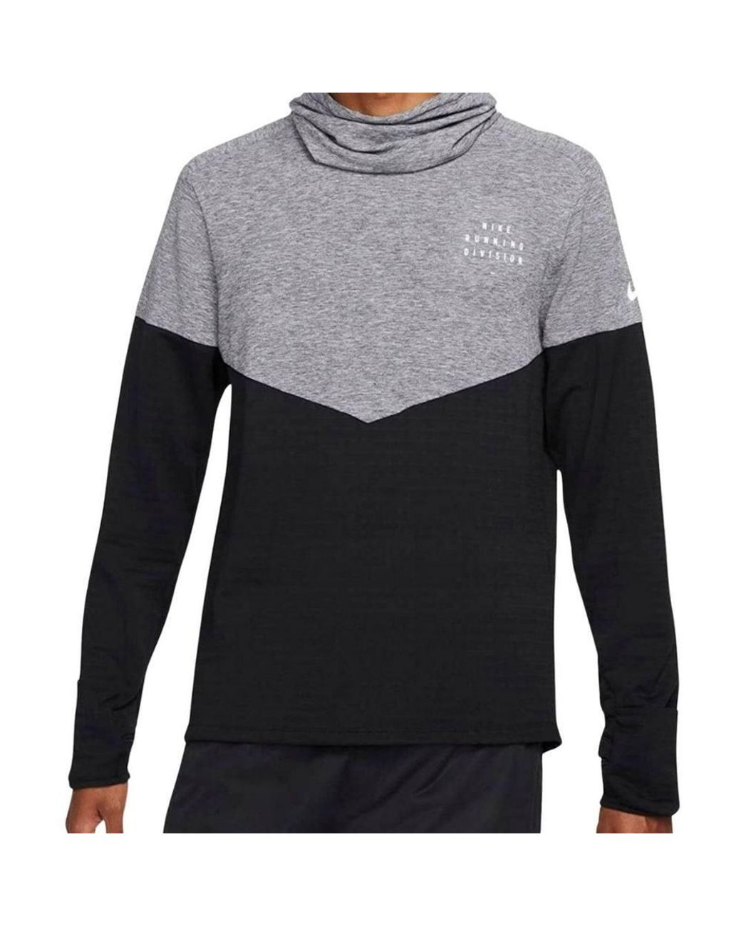 Nike Gray Repel Therma-Fit Running Top for men