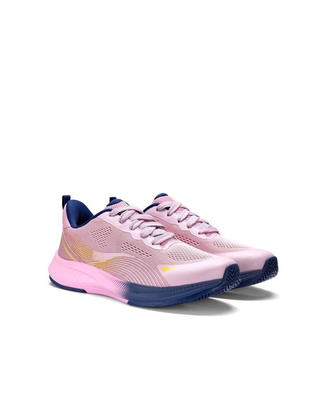 Clarks Pink Lumen Lace Youth Dusty Trainers, Lace Up