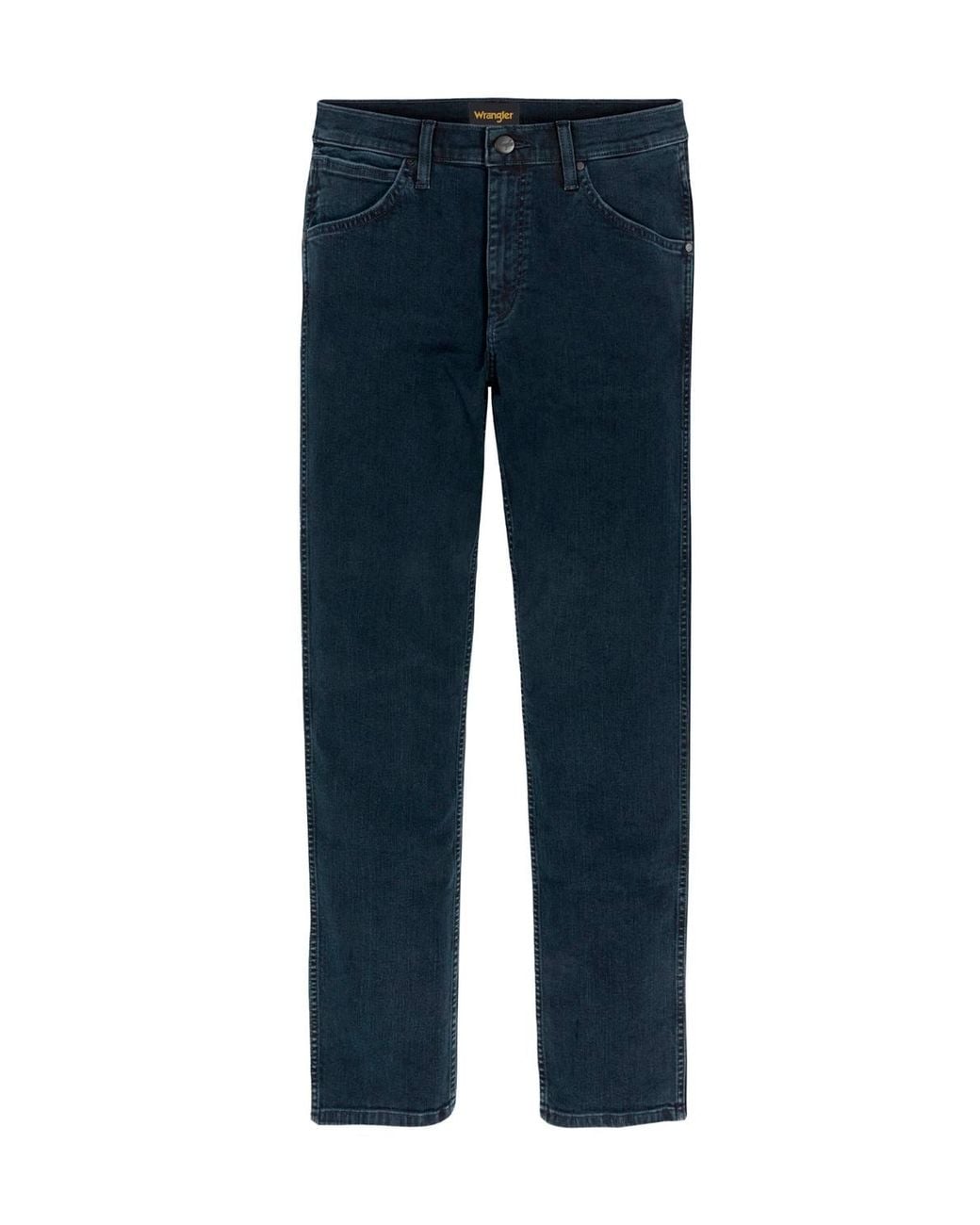 Wrangler Blue Greensboro Regular Straight Denim Jeans Iron for men