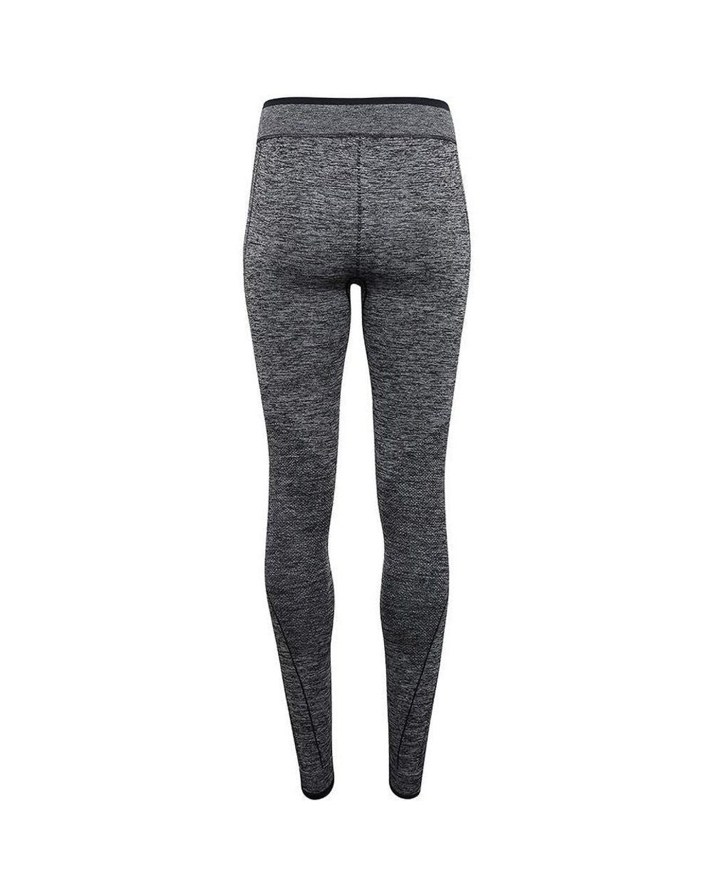 Tridri Gray Seamless 3D Fit Multi Sport Performance Leggings
