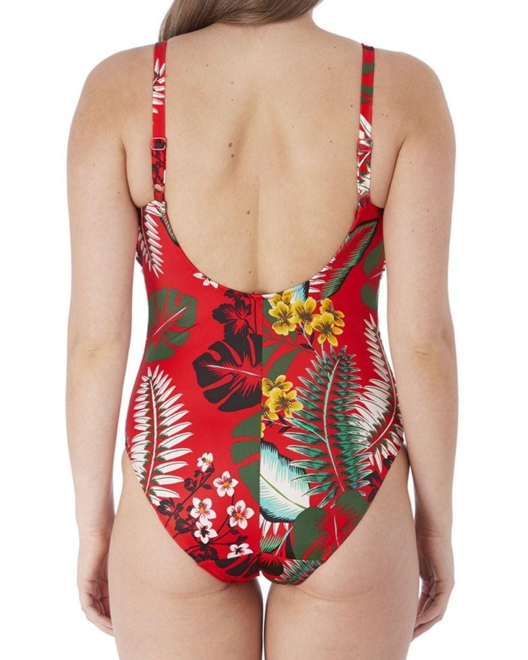 Fantasie Red Vilamoura Scoop Neck Swimsuit