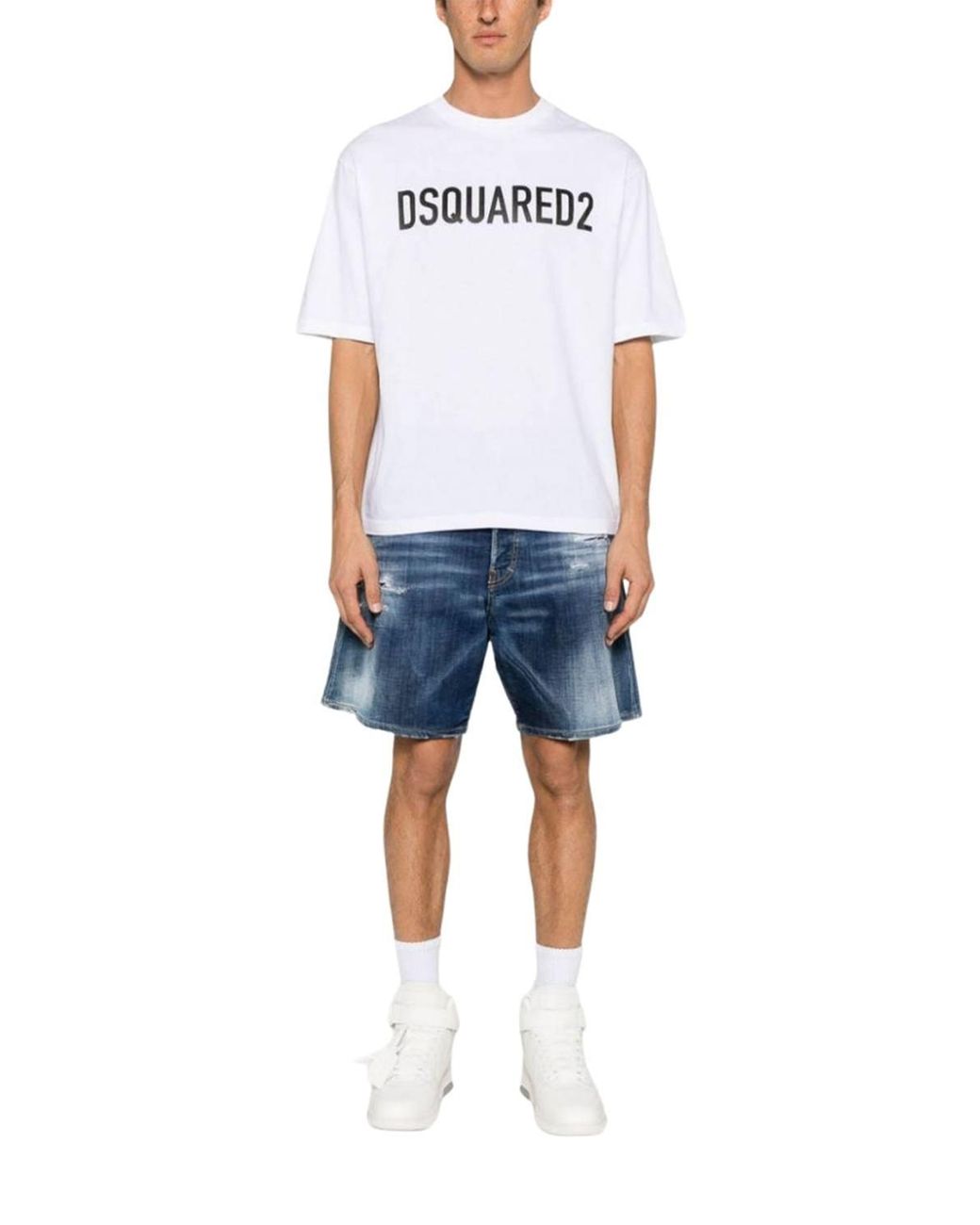 DSquared² Black Short Sleeve Round T-Shirt for men