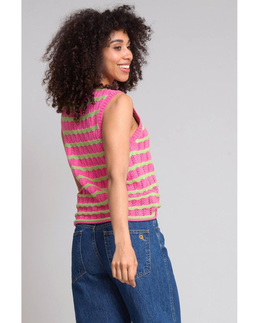 Kite Pink Tolpuddle Knit Tank Top Azalea