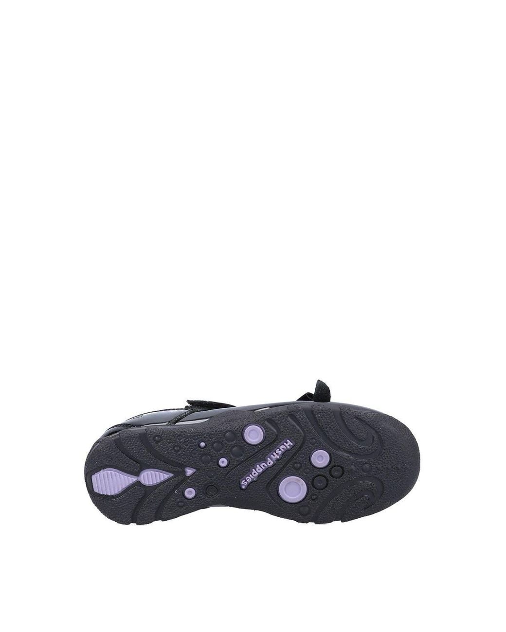 Hush Puppies Black Carrie School Shoe Junior