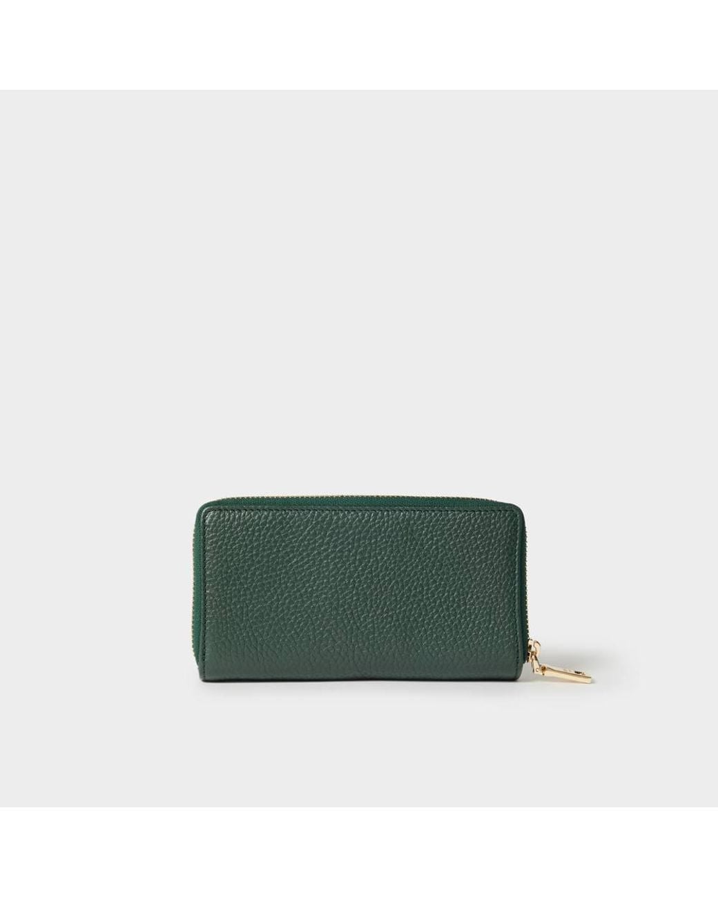 Osprey Green The Core Medium Leather Popper Matinee Purse
