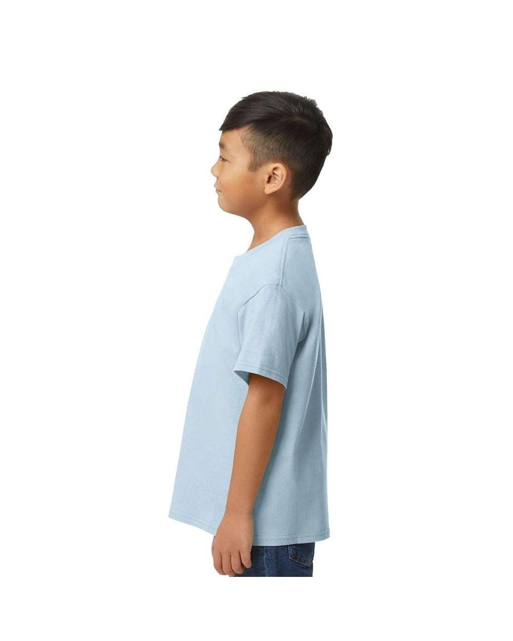 Gildan Blue Midweight Soft Touch T-Shirt