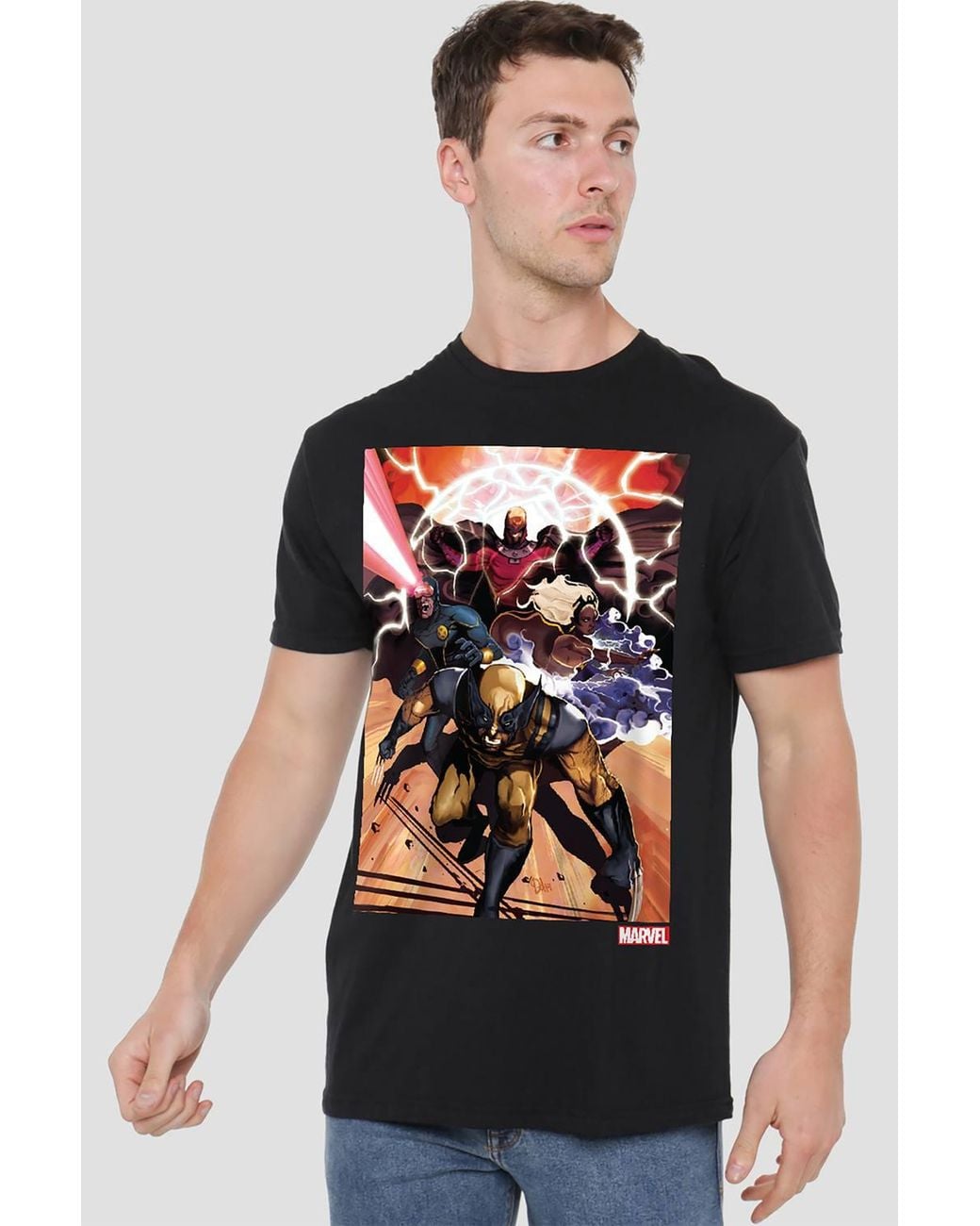 Marvel Black Xmen Team Attack T-Shirt