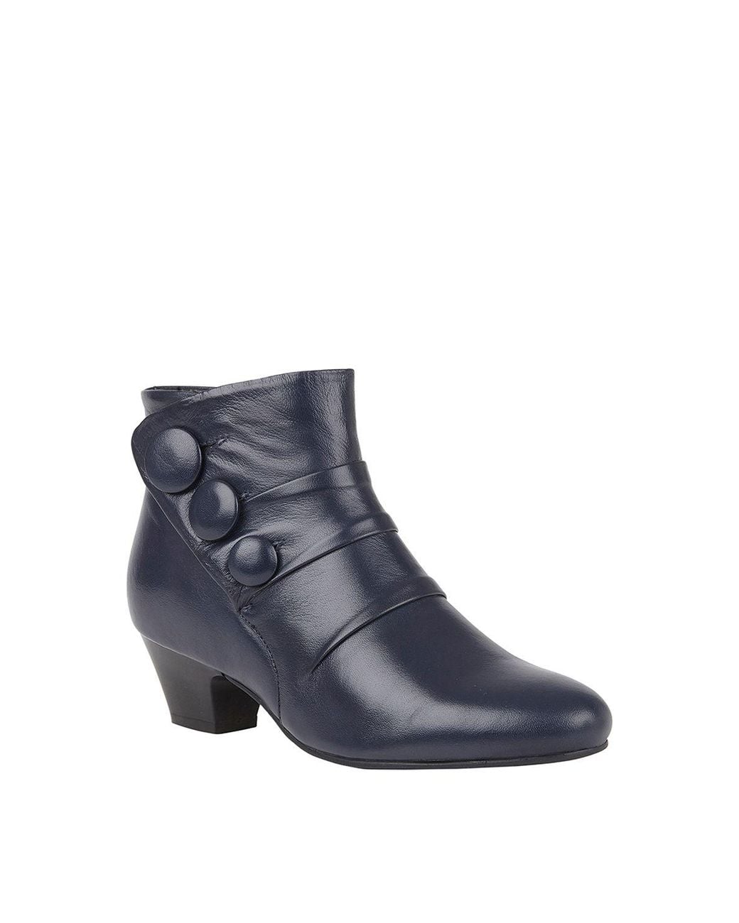 Lotus Blue 'Prancer' Leather Ankle Boots