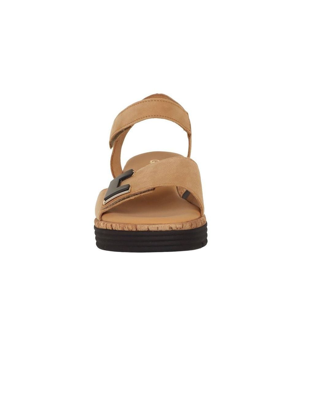 Gabor Brown 'Shout' Wedge Heel Sandals